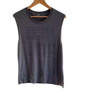 Alo yoga men tank gray color